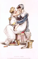 Morning dress, fashion plate from Ackermann