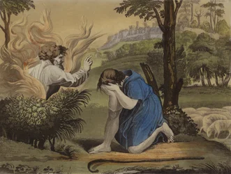 Moses and the burning bush