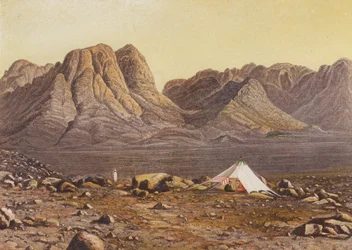 Mount Sinai, Horeb, from the Plain of En-Raheh, Exodus XIX 2