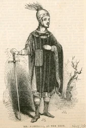Mr Anderson in the title role of the play King Arthur, Drury Lane Theatre, London