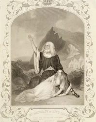 Mr. Macready as King Lear, Act V Scene 3, in the Play by William Shakespeare
