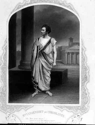 Mr Vandenhoff as Coriolanus, in the Play by William Shakespeare