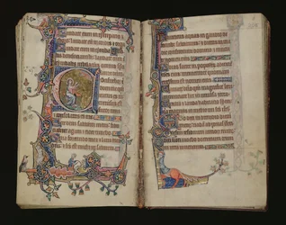 Isaiah Praying, Historiated Initial from the Macclesfield Psalter, Use of Sarum, East Anglia, c.1330