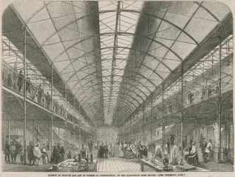 Museum of Science and Art in the course of construction, on the Kensington Gore Estate