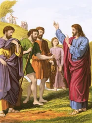 Nathanael coming to Jesus