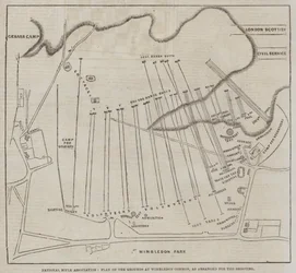 National Rifle Association, Plan of the Grounds at Wimbledon Common, as arranged for the Shooting
