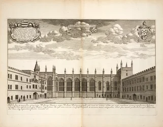New College, plate 20 from Oxonia Illustrata by David Loggon, Oxford 1675