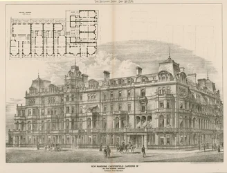 New Mansions, Chesterfield Gardens, London W, John Thomas Wimperis, Architect