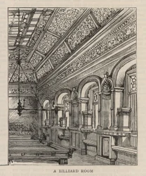 New Building of the Constitutional Club in Northumberland Avenue: A Billiard Room