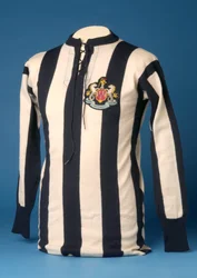 Newcastle United jersey from the 1911 FA World Cup Final, 1911