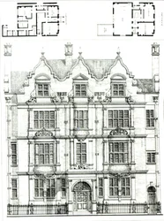No.70 Ennismore Gardens, South Kensington, from The Building News, 23rd July 1886