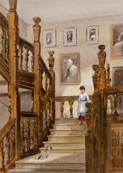 North Stairs, Audley End House, Late 19th Century
