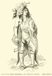 Not-o-way (the thinker), an Iroquois Indian
