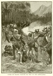 Nunez de Balboa Fighting his Way to the Cordilleras