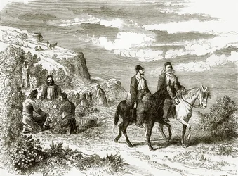 Nut-gathering on mount Athos
