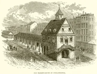 Old Market-House at Philadelphia