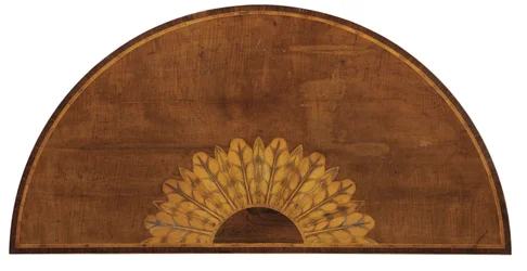 One of a pair of George III double gateleg games tables