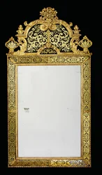 One of a pair of Queen Anne pier glasses, c.1710