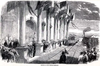 Opening of the Madras Railway