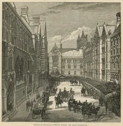 Opening of the Royal Courts of Justice: The Great Quadrangle