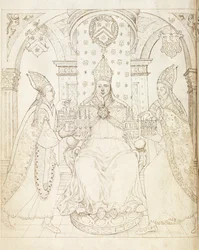 Opposite Title Page of Life of William of Wykeham by Thomas Martin, London 1597