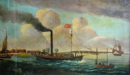 P.S. Royal Charter at Barton waterside, c.1850