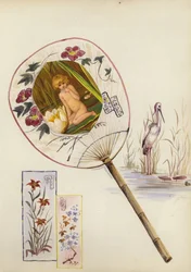 Page from late Victorian scrapbook