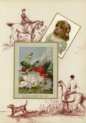 Page from late Victorian scrapbook
