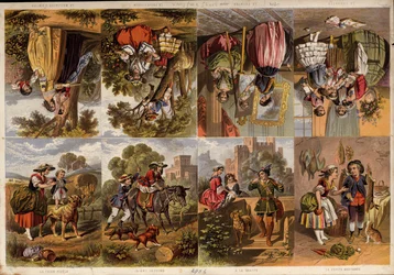 Page of Victorian printed scraps