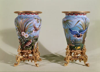 Pair of vases, Elkington & Co., c.1875