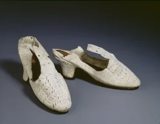Pair of White Shoes, c.1590s