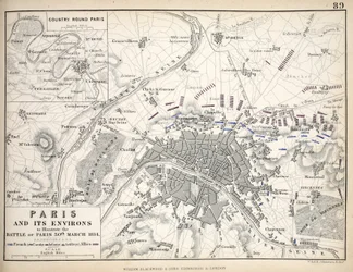 Paris and its Environs, to illustrate the Battle of Paris, 30th March 1814