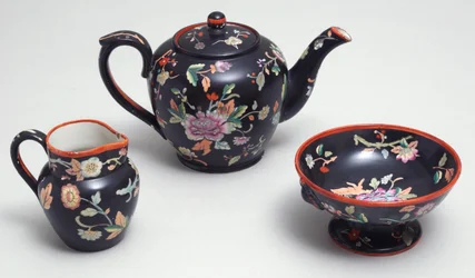 Part of a Chinese-Style Tea Service, by Davenport of Staffordshire
