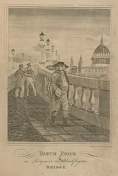 Patch Price in disguise on Blackfryars Bridge