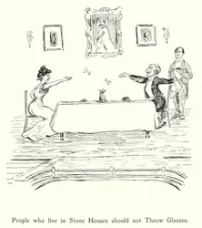 People Who Live In Stone Houses Should Not Throw Glasses; Those Who Live In Glass Houses Should Not Throw Stones