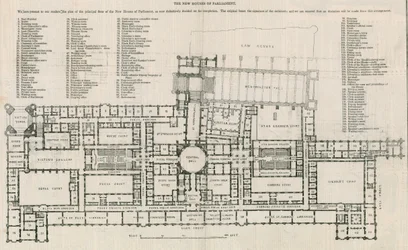 Plan of the new Houses of Parliament