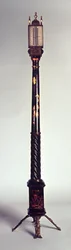 Portable stick barometer with chinoiserie decoration, late 17th century