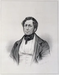 Portrait of Charles Joseph Hullmandel, Engraved by G.B. Bleck