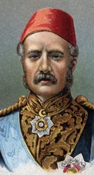 Portrait of General Charles Gordon, British soldier - From series Leaders of Men - Chromolithography - English School, 20th century