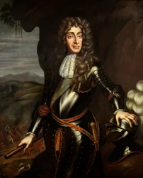 Portrait of James II in armour