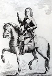 Portrait of Major General Desborough on Horseback