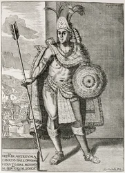 Portrait of Montezuma II from 