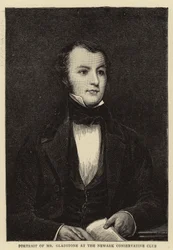 Portrait of Mr. Gladstone at the Newark Conservative Club
