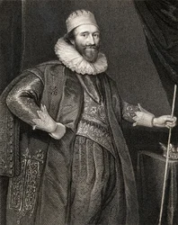 Portrait of Stuart Lodowick, 2nd Duke of Lennox and 1st Duke of Richmond, from Lodges British Portraits, 1823
