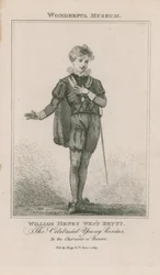 Portrait of William Henry West Betty as Hamlet