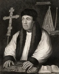 Portrait of William Warham (1450-1532), from Lodges British Portraits, 1823