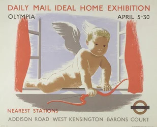 Poster for the Daily Mail Ideal Home Exhibition at Kensington Olympia, London, 1938