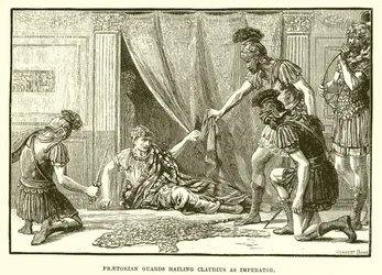 Praetorian Guards Hailing Claudius as Imperator
