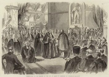 Presentation of the Freedom of the City of London to Garibaldi at Guildhall
