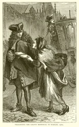 Presenting the Legion Memorial to Harley, 1701
